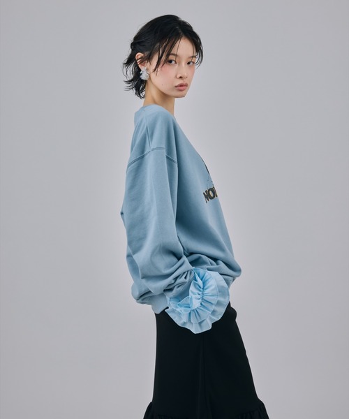 NON TOKYO（ノントーキョー）の「NON TOKYO/ノントーキョー/PRINT PULLOVER SWEAT(CAT)プリントプルオーバースウェット(猫)（スウェット・レディース・ブルー/ブラック/レッド・2/1）」の5枚目の写真