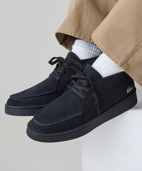 LACOSTE(ラコステ)の「メンズ BASESHOT CHUKKA 2251 SMA スエードチャッカブーツ(スニーカー・メンズ・ブラック・28.0cm/27.0cm/26.5cm/26.0cm/25.5cm/28.5cm)」の1枚目の写真