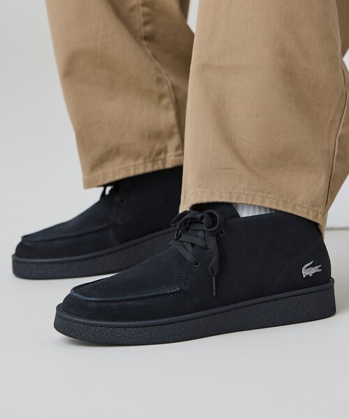 LACOSTE(ラコステ)の「メンズ BASESHOT CHUKKA 2251 SMA スエードチャッカブーツ(スニーカー・メンズ・ブラック・28.0cm/27.0cm/26.5cm/26.0cm/25.5cm/28.5cm)」の2枚目の写真
