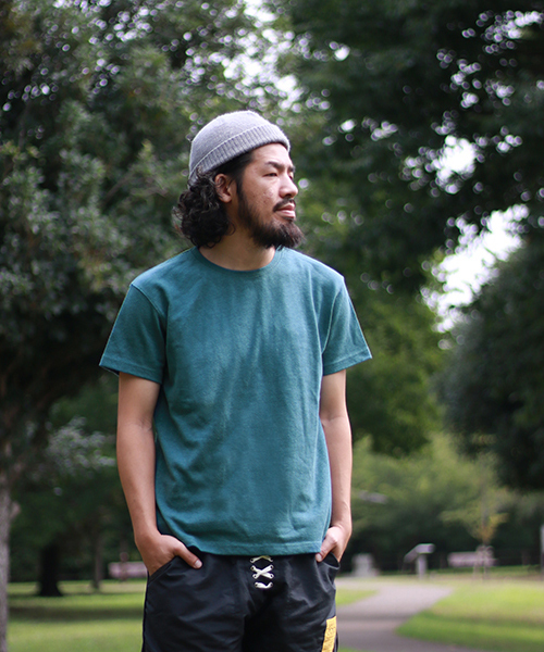 NATAL DESIGN（ネイタルデザイン）の「【ネイタルデザイン】ヘンプティーへヴィー/CREW NECK HEMP TEE HEAVY （Tシャツ/カットソー・メンズ・ブラック/ネイビー/ナチュラル/グリーン系その他/ブルー系その他/バイオレット/グリーン/ブラック系その他/オレンジ・MEDIUM/LARGE/SMALL/X-SMALL/X-LARGE）」の3枚目の写真