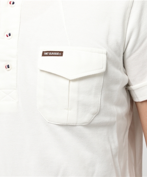 TMT Classic(ティーエムティークラシック)の「MILITARY POLO(ポロシャツ・メンズ・オフホワイト/グレー/ネイビー・LARGE/X-LARGE/MEDIUM/SMALL)」の9枚目の写真