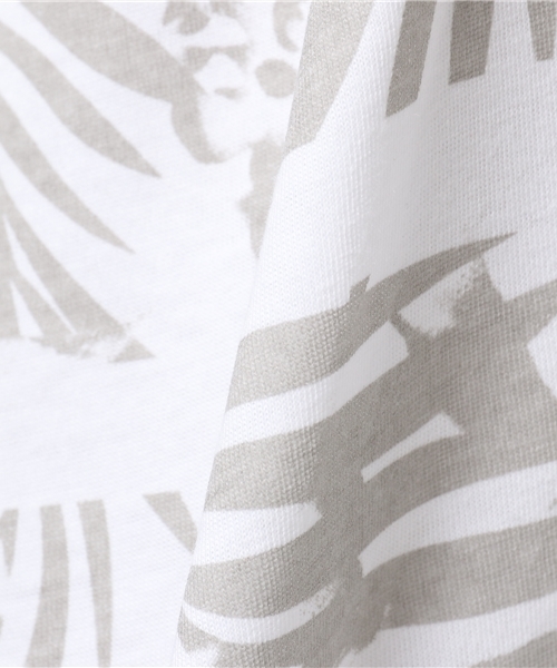 VENCEEXCHANGE（ヴァンスエクスチェンジ）の「花柄ボーダープリント半袖T（Tシャツ/カットソー・メンズ・オフホワイト/ブラック・LARGE/SMALL/MEDIUM）」の7枚目の写真