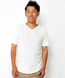 VENCEEXCHANGE | オルテガ切替半袖Tシャツ(Tシャツ/カットソー)
