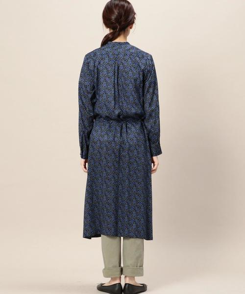 BEAUTY&YOUTH UNITED ARROWS（ビューティーアンドユースユナイテッドアローズ）の「BY リバティプリント ロングシャツワンピース◆（ワンピース・レディース・ブラック/レッド・FREE）」の8枚目の写真