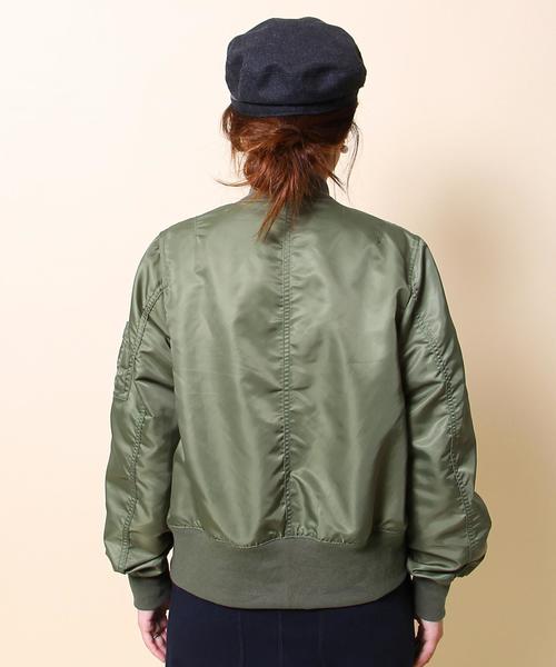 coen（コーエン）の「ナイロンMA-1（MA-1・レディース・ブラック/オリーブ・MEDIUM/LARGE）」の5枚目の写真