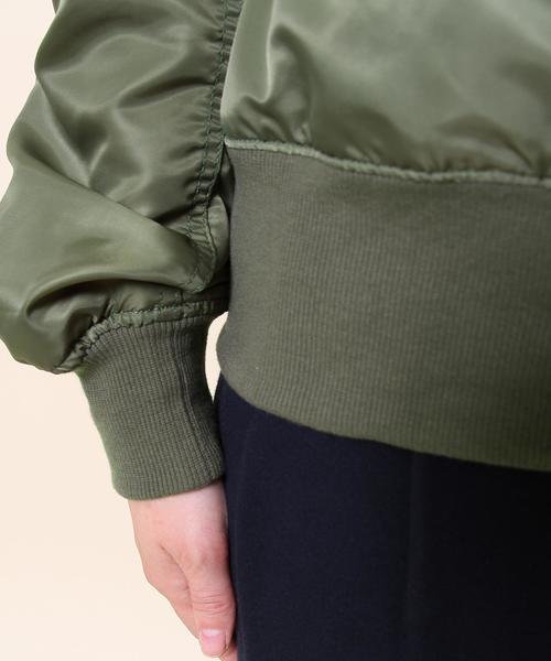 coen（コーエン）の「ナイロンMA-1（MA-1・レディース・ブラック/オリーブ・MEDIUM/LARGE）」の14枚目の写真