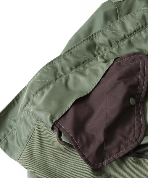 coen（コーエン）の「ナイロンMA-1（MA-1・レディース・ブラック/オリーブ・MEDIUM/LARGE）」の8枚目の写真