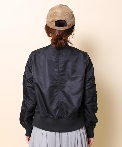 coen（コーエン）の「ナイロンMA-1（MA-1・レディース・ブラック/オリーブ・MEDIUM/LARGE）」の10枚目の写真