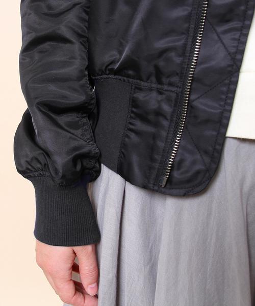 coen（コーエン）の「ナイロンMA-1（MA-1・レディース・ブラック/オリーブ・MEDIUM/LARGE）」の12枚目の写真