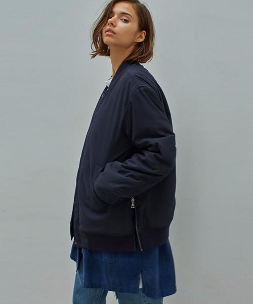 MONKEY TIME（モンキータイム）の「＜monkey time＞ ∴ TRツイル パデッド ジップブルゾン◆（ブルゾン・メンズ・ネイビー・X-LARGE/MEDIUM/LARGE/SMALL）」の5枚目の写真