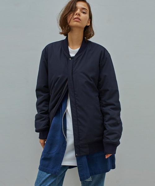 MONKEY TIME（モンキータイム）の「＜monkey time＞ ∴ TRツイル パデッド ジップブルゾン◆（ブルゾン・メンズ・ネイビー・X-LARGE/MEDIUM/LARGE/SMALL）」の3枚目の写真