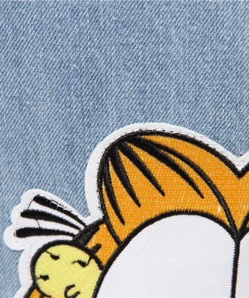 PUNYUS（プニュズ）の「ガーフィールド ぺプラムデニムパンツ（デニムパンツ・レディース・ピンク/ホワイト/インディゴブルー・1/3/2/4）」の12枚目の写真