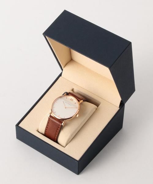 Paul Hewitt（ポールヒューイット）の「△＜PAULHEWITT（ポールヒューイット）＞SAILOR ブラウン ホワイト 時計 36mm（アナログ腕時計・レディース・ゴールド・FREE）」の9枚目の写真