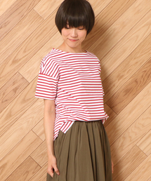 un dix cors | バスクボーダーTシャツ(Tシャツ/カットソー)