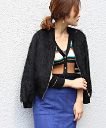 Bab Bou Jeloud | 【WEB限定】フェアリー袖ボリュームジャケット(ブルゾン)