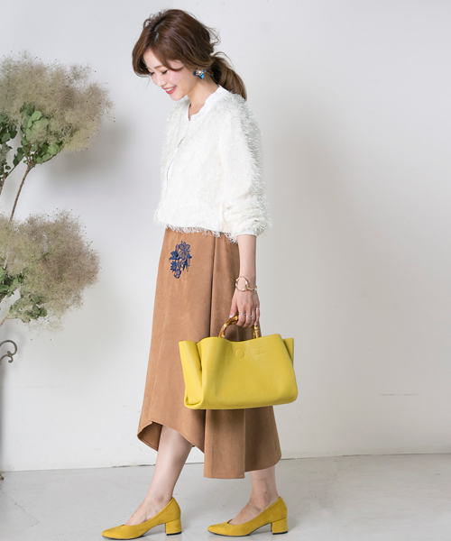 Bab Bou Jeloud（バブブージュルード）の「【WEB限定】フェアリー袖ボリュームジャケット（ブルゾン・レディース・オフホワイト/ブラック・38）」の6枚目の写真