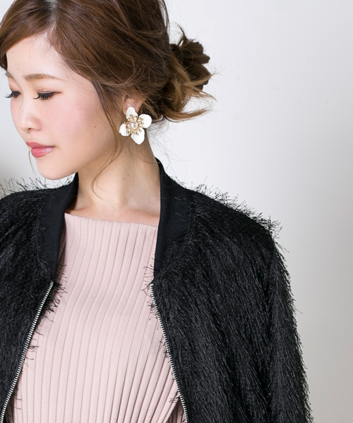 Bab Bou Jeloud（バブブージュルード）の「【WEB限定】フェアリー袖ボリュームジャケット（ブルゾン・レディース・オフホワイト/ブラック・38）」の15枚目の写真