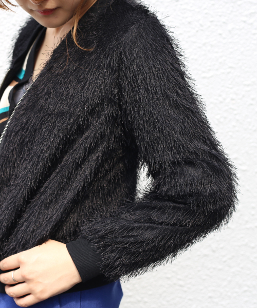 Bab Bou Jeloud（バブブージュルード）の「【WEB限定】フェアリー袖ボリュームジャケット（ブルゾン・レディース・オフホワイト/ブラック・38）」の18枚目の写真