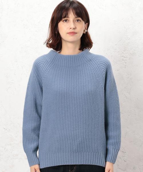 green label relaxing（グリーンレーベルリラクシング）の「CB ハミルトン アゼボトルネック ニット（ニット/セーター・レディース・ライトグレー/ネイビー/ライトブルー/ピンク・FREE）」の6枚目の写真