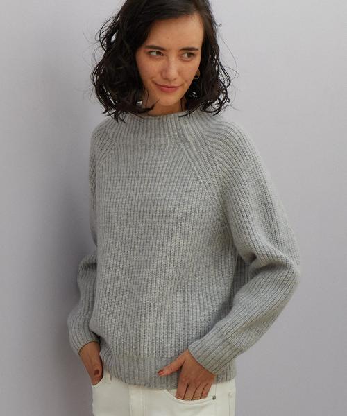 green label relaxing（グリーンレーベルリラクシング）の「CB ハミルトン アゼボトルネック ニット（ニット/セーター・レディース・ライトグレー/ネイビー/ライトブルー/ピンク・FREE）」の12枚目の写真