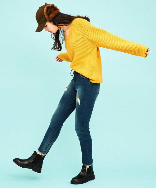 WEGO（ウィゴー）の「WEGO/サイドゴアブーツ（ブーツ・レディース・ブラック/ブラック系その他・MEDIUM/LARGE）」の7枚目の写真