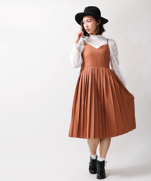 Wego ウィゴー の Wego プリーツミディワンピース ワンピース Wear