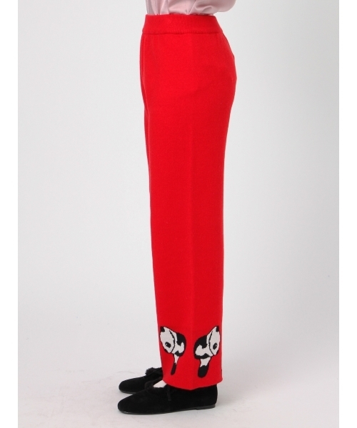 merry jenny（メリージェニー）の「パンダニットパンツ（その他パンツ・レディース・ブラック/レッド・FREE）」の4枚目の写真