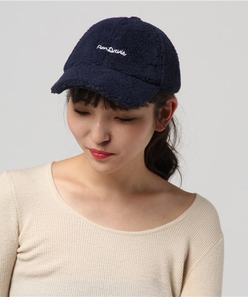 BEN DAVIS ORIGINALS（ベンデイビスオリジナルス）の「BEN DAVIS ORIGINALS BOA LOW CAP/ベンデイビス ボア ローキャップ（キャップ・レディース・ブラック/ベージュ/グレー/オフホワイト/ブルー・FREE）」の5枚目の写真