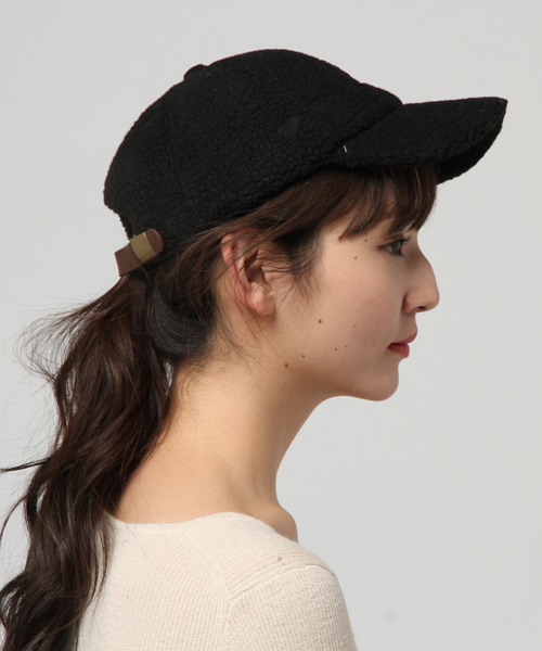 BEN DAVIS ORIGINALS（ベンデイビスオリジナルス）の「BEN DAVIS ORIGINALS BOA LOW CAP/ベンデイビス ボア ローキャップ（キャップ・レディース・ブラック/ベージュ/グレー/オフホワイト/ブルー・FREE）」の9枚目の写真