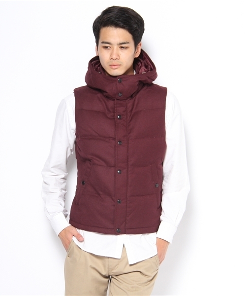UNION STATION（ユニオンステーション）の「<「smart12月号」14ページ掲載 成宮寛貴さん着用商品>ウールダウンベスト（ダウンベスト・メンズ・ブラック/グレー/ブルー/ネイビー/キャメル/マスタード/レッド/ボルドー/オレンジ・MEDIUM/LARGE/LL）」の8枚目の写真