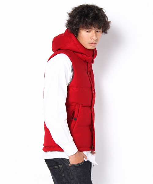 UNION STATION（ユニオンステーション）の「<「smart12月号」14ページ掲載 成宮寛貴さん着用商品>ウールダウンベスト（ダウンベスト・メンズ・ブラック/グレー/ブルー/ネイビー/キャメル/マスタード/レッド/ボルドー/オレンジ・MEDIUM/LARGE/LL）」の10枚目の写真