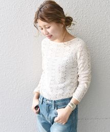 Khaju | Khaju:ホルターネックレースプルオーバー(Tシャツ/カットソー)