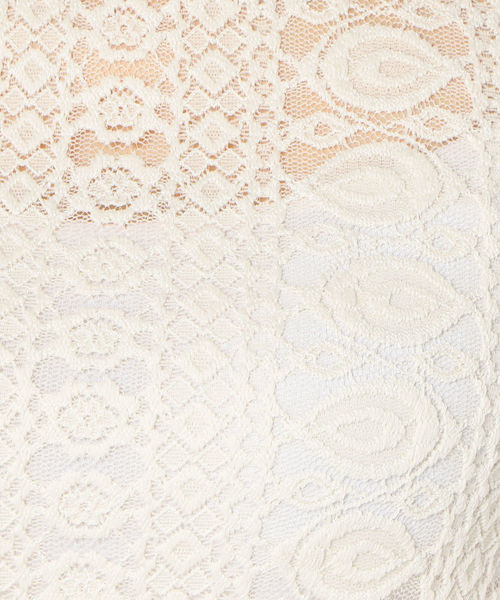 Khaju（カージュ）の「Khaju:ホルターネックレースプルオーバー（Tシャツ/カットソー・レディース・ブラック/オフホワイト・ONE SIZE）」の10枚目の写真