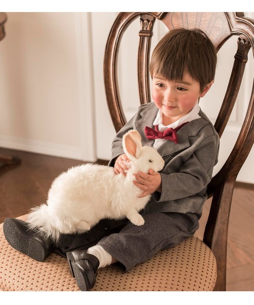 Catherine Cottage（キャサリンコテージ）の「蝶ネクタイ付きフォーマルロンパース（ロンパース・キッズ・ブルー系その他/ブラック系その他2/ブラック系その他/ブルー系その他7/ブラック系その他3/グレー系その他3・70/80/90）」の4枚目の写真