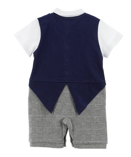 Catherine Cottage（キャサリンコテージ）の「蝶ネクタイ付きフォーマルロンパース（ロンパース・キッズ・ブルー系その他/ブラック系その他2/ブラック系その他/ブルー系その他7/ブラック系その他3/グレー系その他3・70/80/90）」の17枚目の写真