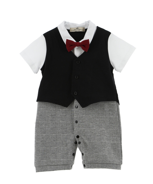 Catherine Cottage（キャサリンコテージ）の「蝶ネクタイ付きフォーマルロンパース（ロンパース・キッズ・ブルー系その他/ブラック系その他2/ブラック系その他/ブルー系その他7/ブラック系その他3/グレー系その他3・70/80/90）」の9枚目の写真