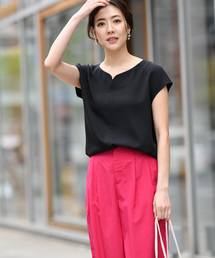 RIVE DROITE | ドライクロスハートネックブラウス(シャツ/ブラウス)