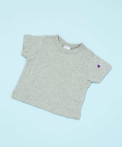 Champion（チャンピオン）の「Champion/S/S TEE（Tシャツ/カットソー・キッズ・ブラック/ネイビー/オフホワイト/ピンク/トップグレー/グリーン・100/120/90/110）」の3枚目の写真