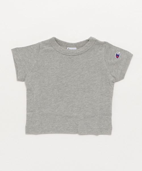 Champion（チャンピオン）の「Champion/S/S TEE（Tシャツ/カットソー・キッズ・ブラック/ネイビー/オフホワイト/ピンク/トップグレー/グリーン・100/120/90/110）」の11枚目の写真