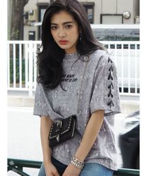 EVRIS | ショルダーレースアップBIG Tシャツ(Tシャツ/カットソー)