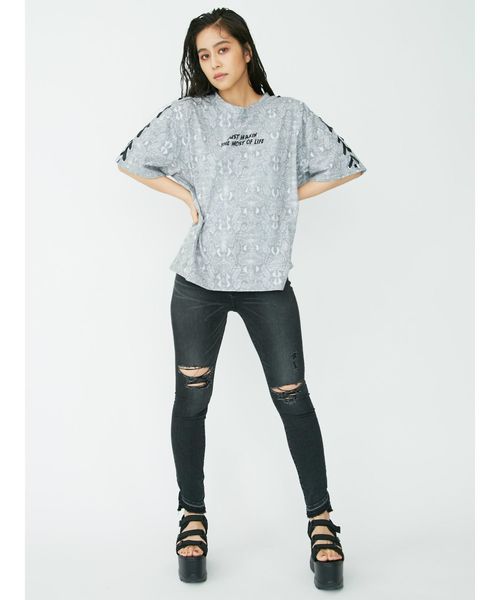 EVRIS（エヴリス）の「ショルダーレースアップBIG Tシャツ（Tシャツ/カットソー・レディース・ホワイト/ブラック/その他1・FREE）」の13枚目の写真