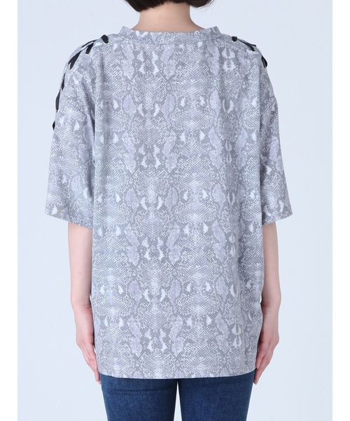 EVRIS（エヴリス）の「ショルダーレースアップBIG Tシャツ（Tシャツ/カットソー・レディース・ホワイト/ブラック/その他1・FREE）」の18枚目の写真