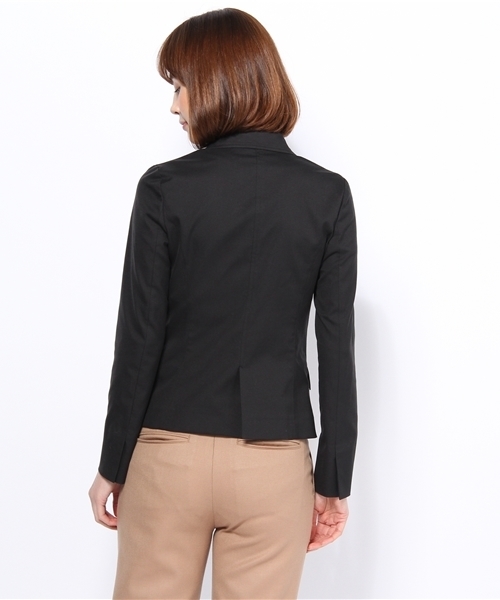 green label relaxing（グリーンレーベルリラクシング）の「GO P/C COOLMAX 1B -S/P/P ジャケット（テーラードジャケット・レディース・ブラック/ベージュ・36/38/40）」の5枚目の写真