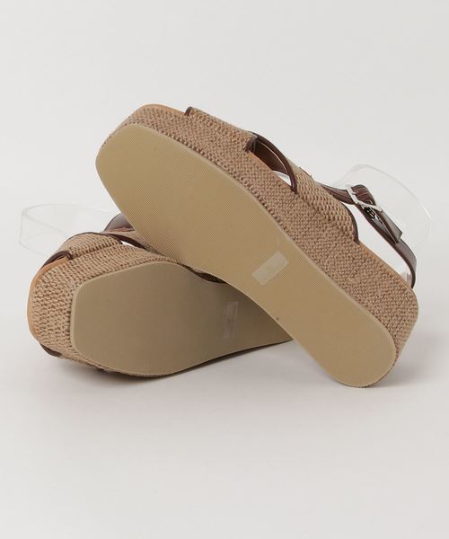 WEGO（ウィゴー）の「DISPARK/厚底ナチュラルサンダル（サンダル・レディース・ベージュ・LARGE/MEDIUM）」の3枚目の写真