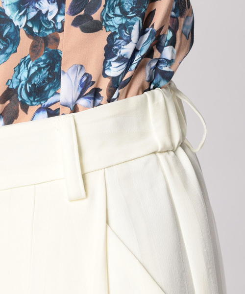 NARACAMICIE（ナラカミーチェ）の「シャドウストライプガウチョパンツ（その他パンツ・レディース・ホワイト/ネイビー/グリーン・MEDIUM）」の8枚目の写真