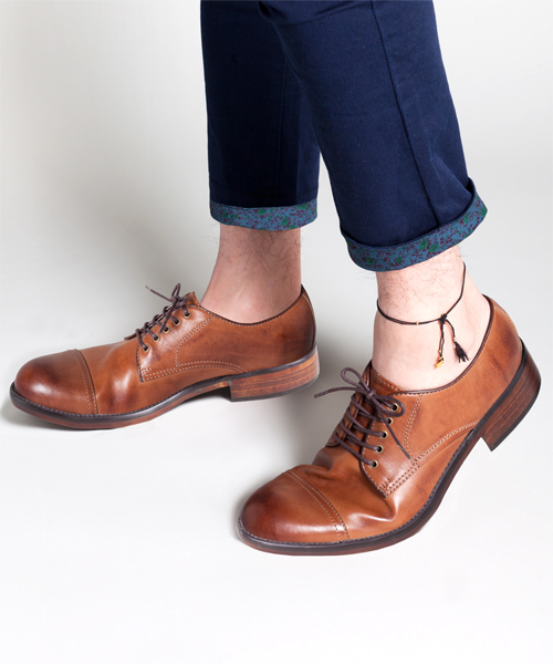 NANO universe（ナノユニバース）の「ストレートチップレザーシューズ（ドレスシューズ・メンズ・ブラック/ブラウン/タン・40/41/42/43）」の3枚目の写真