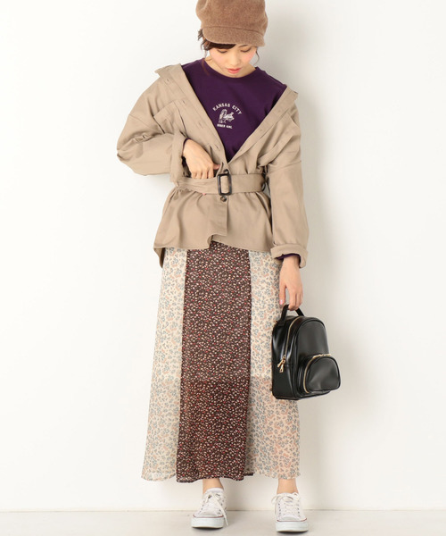 archives(アルシーヴ)の「アソート切替ミディフレアスカート(スカート・レディース・ブラック/ブラウン・MEDIUM)」の5枚目の写真