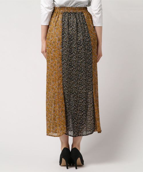 archives(アルシーヴ)の「アソート切替ミディフレアスカート(スカート・レディース・ブラック/ブラウン・MEDIUM)」の4枚目の写真