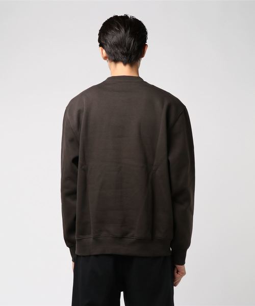 Carhartt WIP（カーハートダブリューアイピー）の「CARHARTT SWEATSHIRT（スウェット・メンズ・エメラルドブルー/ダークブラウン/ブラウン/ブラック/パープル/ヘザーグレー/ブラック×ホワイト/オレンジ/コバルトブルー・MEDIUM/SMALL/LARGE/X-LARGE）」の11枚目の写真
