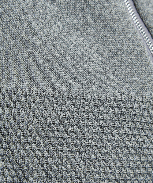 5351 POUR LES HOMMES（ゴーサンゴーイチプールオム）の「ニットライダースブルゾン（ブルゾン・メンズ・ブラック/ホワイト系その他/ライトグレー・44/46/48）」の13枚目の写真